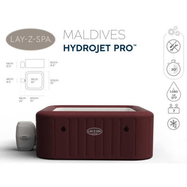 Джакузі Bestway Lay-Z-Spa Maldives 60033