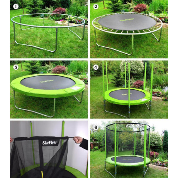 Батут садовый SKYFLYER 2в1 SKYFLYER RING 180см 6FT TR0027