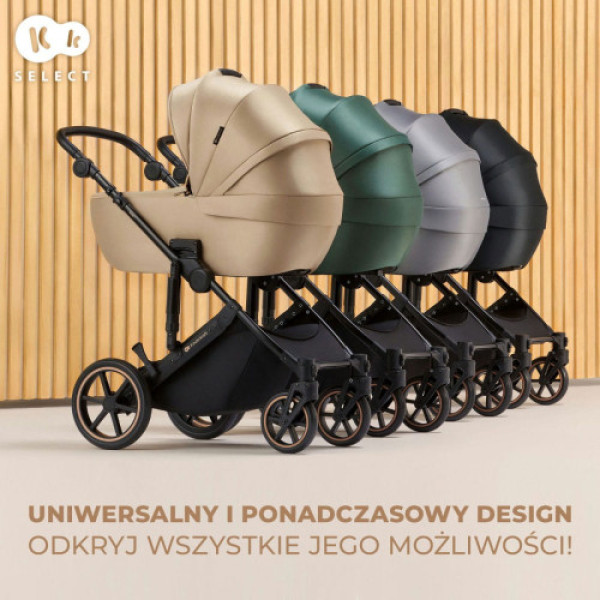 Коляска 3в1 Kinderkraft PRIME 2 Mink Pro