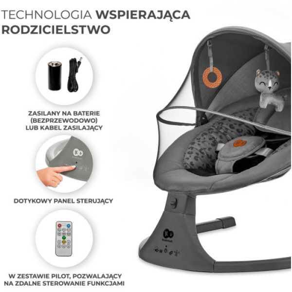 Шезлонг-гойдалка Kinderkraft LUMI 2