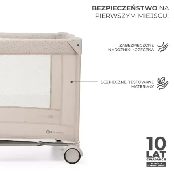 Кроватка-манеж Kinderkraft JOY 2 с аксессуарами