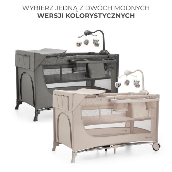 Кроватка-манеж Kinderkraft JOY 2 с аксессуарами