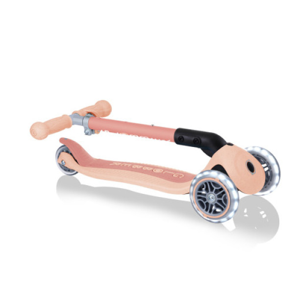 Дитячий триколісний самокат Globber JUNIOR FOLDABLE LIGHTS ECOLOGIC