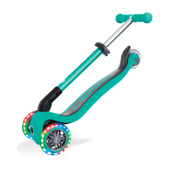 Детский трехколесный самокат Globber JUNIOR FOLDABLE LIGHTS