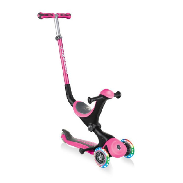 Детский самокат 3в1 Globber с сиденьем GO UP DELUXE LIGHTS