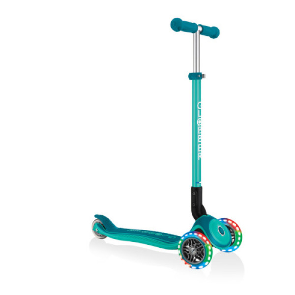 Дитячий триколісний самокат Globber PRIMO FOLDABLE PLUS LIGHTS