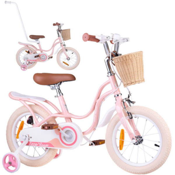 Детский велосипед RoyalBaby Little Swan 14'' RB14-18 с корзиной