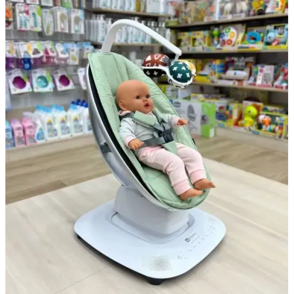 Крісло-гойдалка 4Moms MamaRoo 5.0 Sage