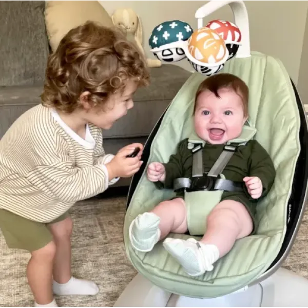 Крісло-гойдалка 4Moms MamaRoo 5.0 Sage