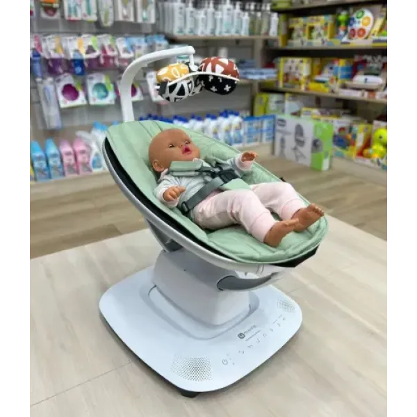 Крісло-гойдалка 4Moms MamaRoo 5.0 Sage