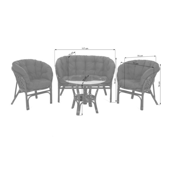 Комплект садових меблів HOME & GARDEN Bahama