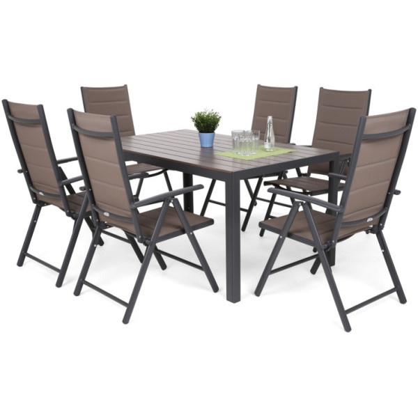 Набор садовой мебели HOME & GARDEN Ibiza 150 стол + 6 кресел
