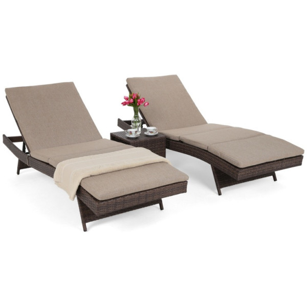 Комплект садовой мебели HOME & GARDEN Bora Bora лежаки 2х+столик