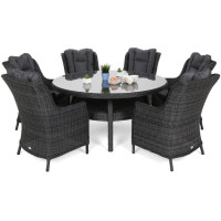 Набір садових меблів HOME & GARDEN Bristol Round Elegant стіл + 6 крісел