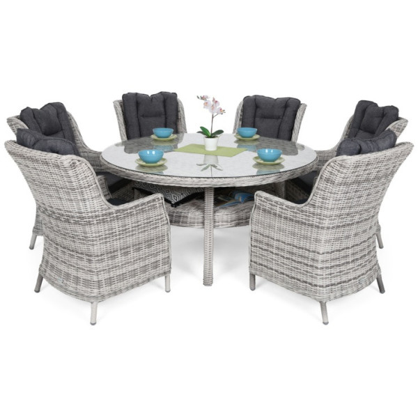 Набір садових меблів HOME & GARDEN Bristol Round Elegant стіл + 6 крісел