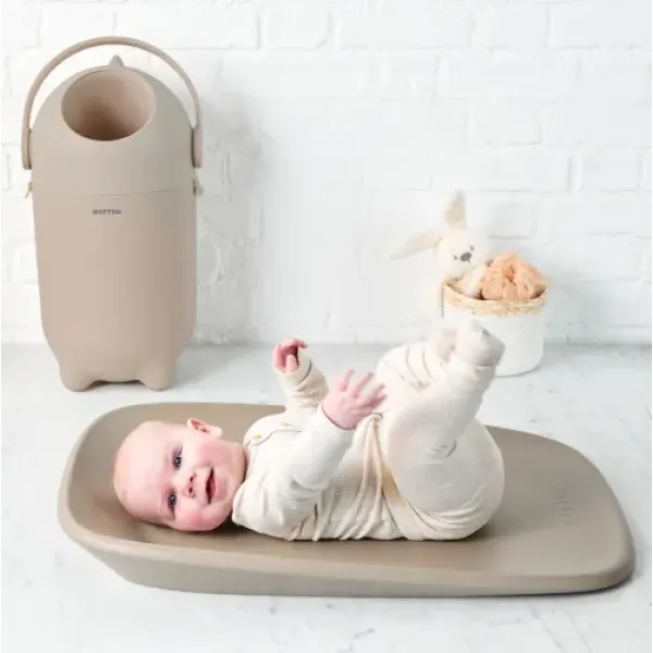Набор корзины Dropy + пеленальный матрасик Softy NATTOU