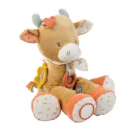 Плюшева сенсорна іграшка  NATTOU Корова Mila 45cm