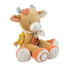 Плюшевая сенсорная игрушка NATTOU Корова Mila 45cm