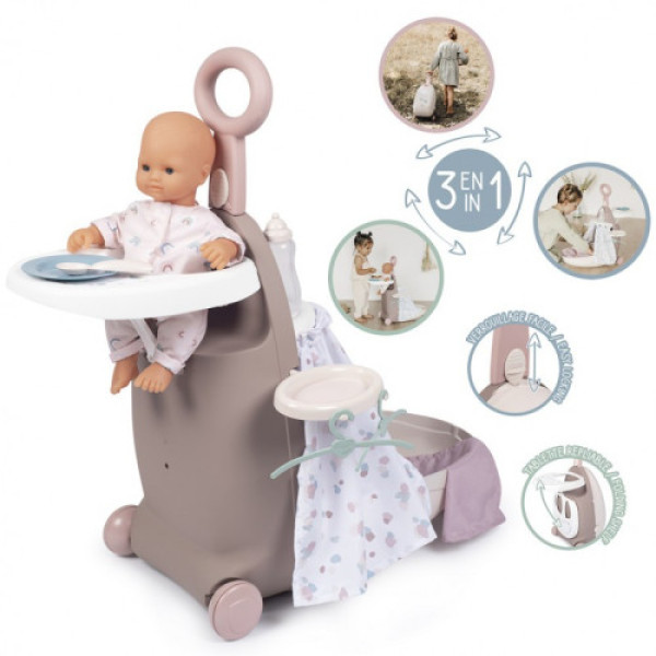 Детский чемодан Smoby Baby Nurse с куклой и кроваткой