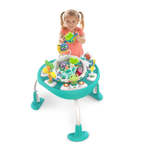 Интерактивный прыгунец - столик 2в1 BRIGHT STARTS Bounce Baby Playful Pond