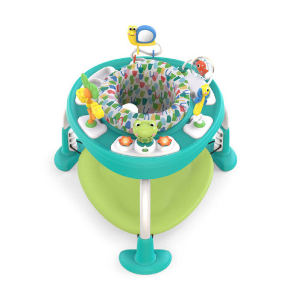 Интерактивный прыгунец - столик 2в1 BRIGHT STARTS Bounce Baby Playful Pond