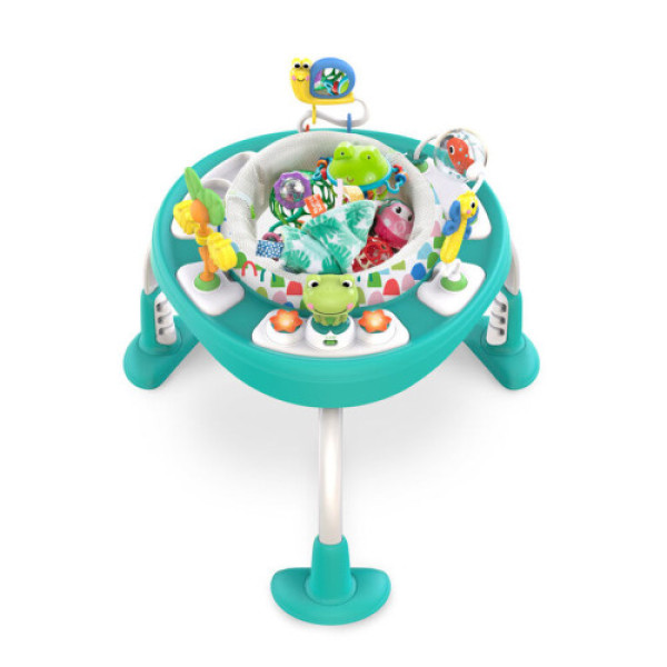 Интерактивный прыгунец - столик 2в1 BRIGHT STARTS Bounce Baby Playful Pond