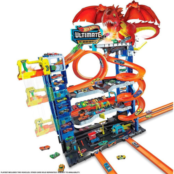 Трек Hot Wheels Легендарний гараж MEGA Dragon Garage HKX48