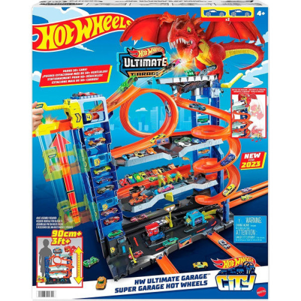 Трек Hot Wheels Легендарний гараж MEGA Dragon Garage HKX48