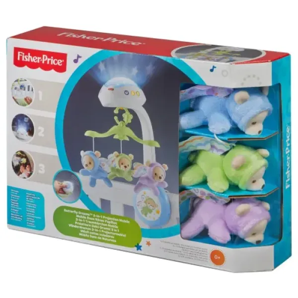 Мобиль-проектор Fisher-Price 3в1 "Сон бабочки"