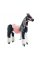 Механическая игрушка кузнечик на колесах Ponnie Domino M с розовым седлом
