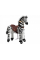 Механическая игрушка зебра на колесах Ponnie Dixi S
