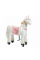 Механічна іграшка коник на колесах Ponnie Merlin S з рожевим сідлом