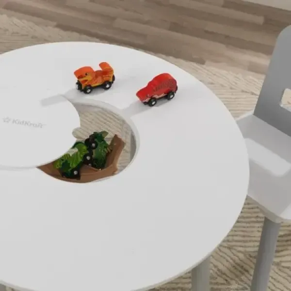 Дитячий круглий стіл і 2 круглих стільця Kidkraft 26166