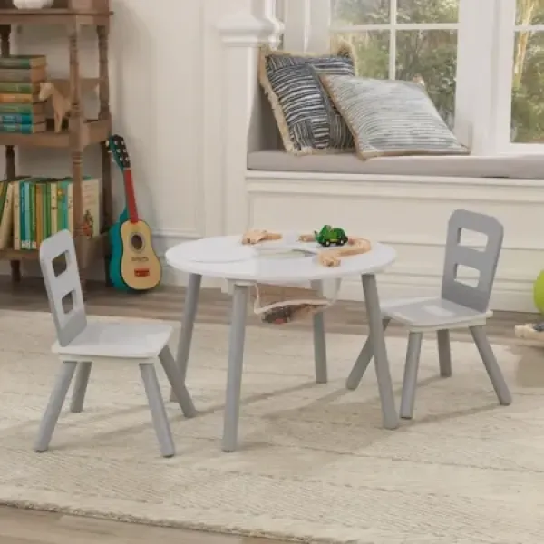 Дитячий круглий стіл і 2 круглих стільця Kidkraft 26166