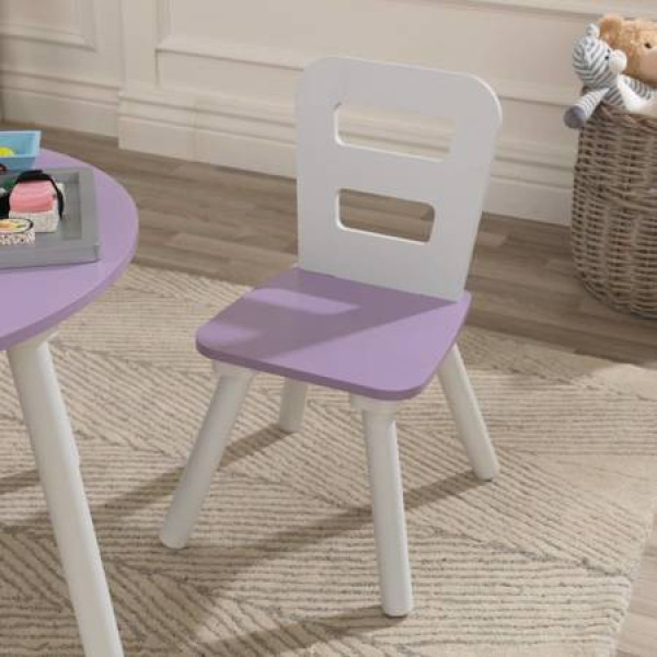 Детский круглый стол и 2 круглых стула Kidkraft Лавандовый 20017
