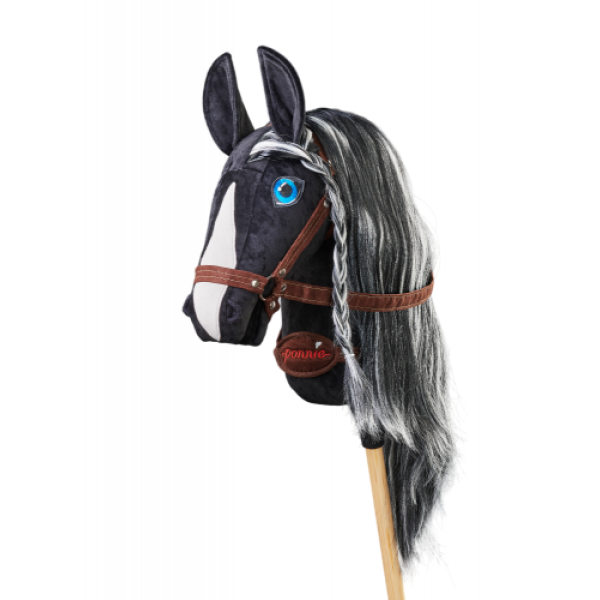 Плюшева іграшка конячка на паличці Hobby Horse Ponnie Barock Pinto A3