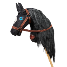Плюшева іграшка конячка на паличці Hobby Horse Ponnie Blue Moon A3