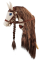 Плюшевая игрушка лошадка на палочке Hobby Horse Ponnie Cornelia A3