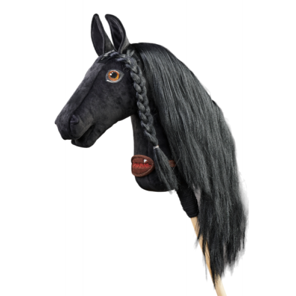 Плюшевая игрушка лошадка на палочке Hobby Horse Ponnie Black Lady A3