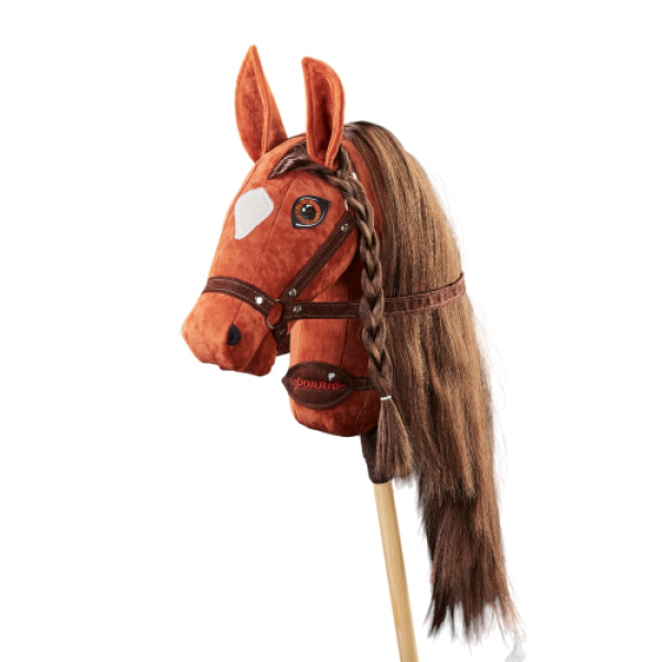 Плюшевая игрушка лошадка на палочке Hobby Horse Ponnie Carmen A3