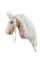 Плюшева іграшка конячка на паличці Hobby Horse Ponnie Śnieżny Kwiatі