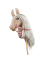 Плюшева іграшка конячка на паличці Hobby Horse Ponnie Śnieżny Kwiatі