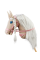 Плюшева іграшка конячка на паличці Hobby Horse Ponnie Śnieżny Kwiatі