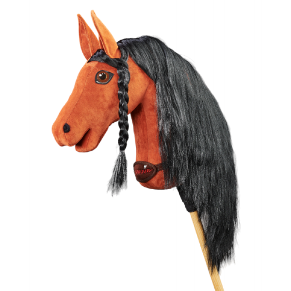Плюшевая игрушка лошадка на палочке Hobby Horse Ponnie Mystic Red A3