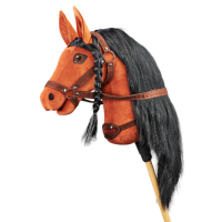 Плюшева іграшка конячка на паличці Hobby Horse Ponnie Mystic Red A3