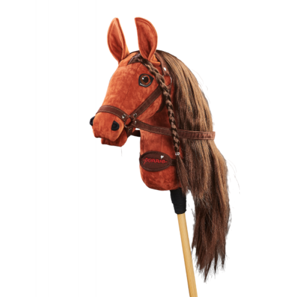 Плюшева іграшка конячка на паличці Hobby Horse Ponnie Wild Red A3