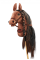 Плюшевая игрушка лошадка на палочке Hobby Horse Ponnie Brown Beauty A3