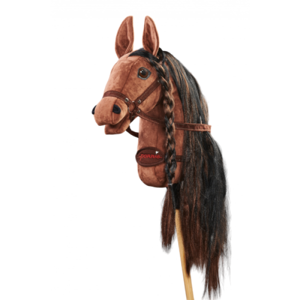 Плюшевая игрушка лошадка на палочке Hobby Horse Ponnie Brown Beauty A3