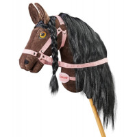 Плюшевая игрушка лошадка на палочке Hobby Horse Ponnie Dark Chocolate A3