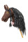 Плюшева іграшка конячка на паличці Hobby Horse Ponnie Dark Chocolate A3